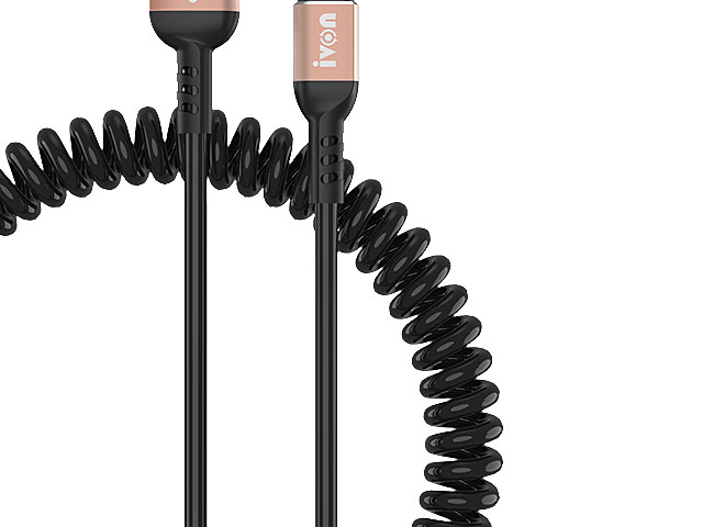 Curled Type-C USB Cable