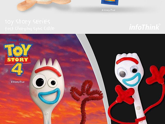 infoThink Toy Story 4 Type-C USB Fast Charging Sync Cable (Forky)