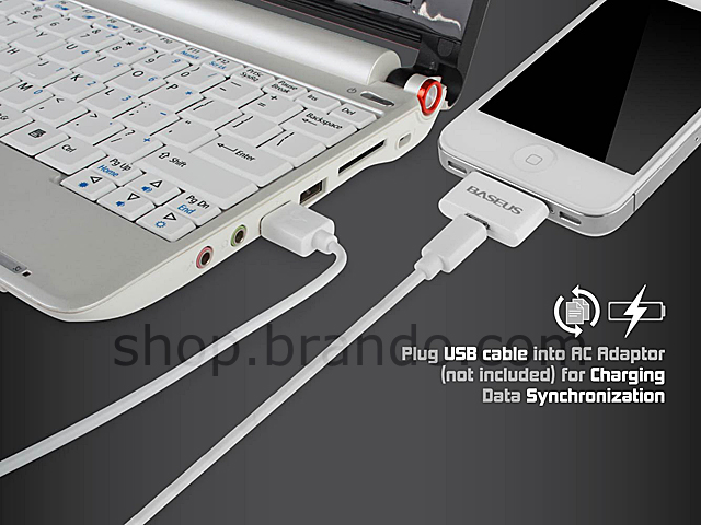 USB Cable w/ iPhone Micro USB Adaptor