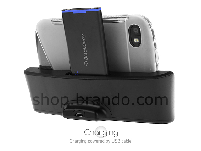 OEM BlackBerry Q10 Cover-Mate 2nd Battery USB Cradle