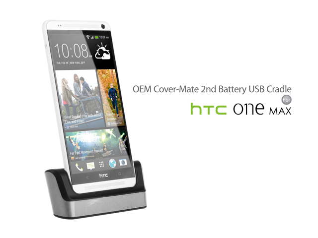 OEM HTC One Max Cover-Mate 2nd Battery USB Cradle