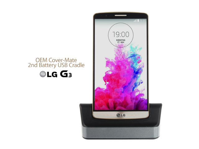 OEM LG G3 Cover-Mate 2nd Battery USB Cradle