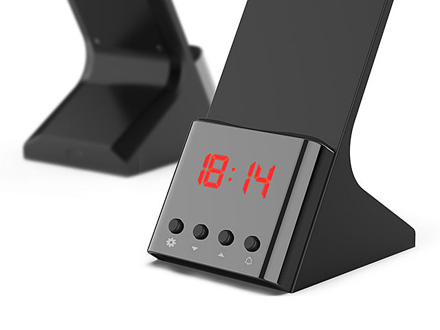 Wireless Charger Stand with LED Alarm Clock