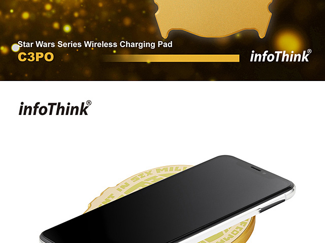 infoThink Star Wars Series Wireless Charging Pad - C3PO