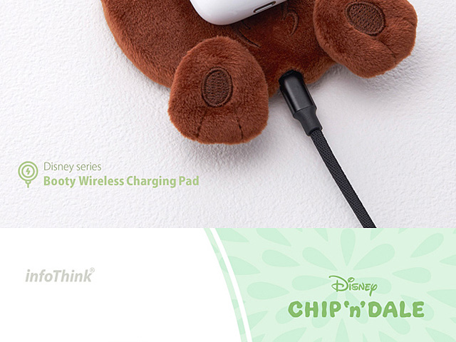 infoThink Disney Series Booty Wireless Charging Pad - Chip & Dale