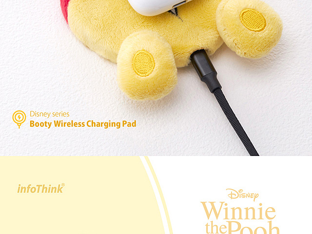 infoThink Disney Series Booty Wireless Charging Pad - Winnie the Pooh