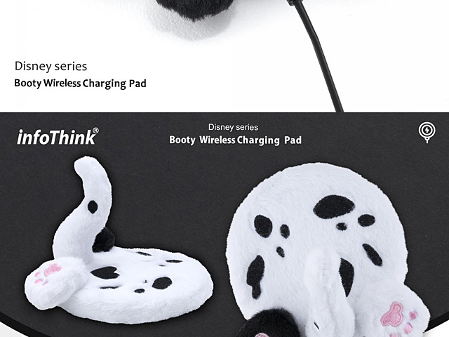 infoThink Disney Series Booty Wireless Charging Pad - 101 Dalmatians